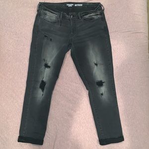 Black Distressed Jeans